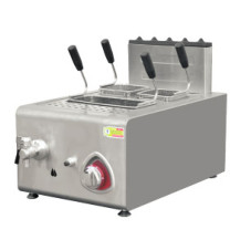 Ε-rqz-400G εμπορικό Countertop εξοπλισμού κουζινών εστιατορίων βαθύ Fryer 1-δεξαμενών αερίου